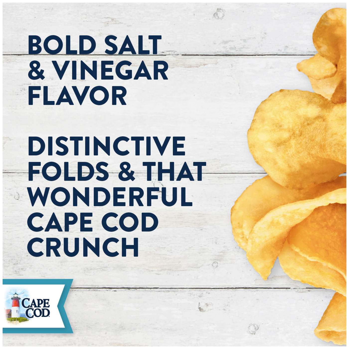 Cape Cod Sea Salt & Vinegar Kettle Cooked Potato Chips; image 8 of 11