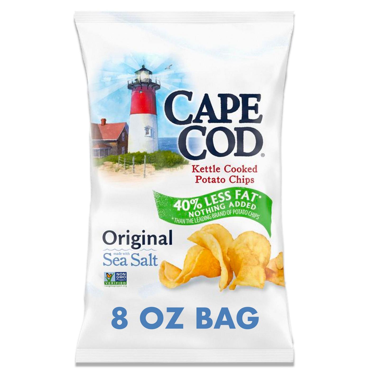 Cape Cod Less Fat Original Kettle Cooked Potato Chips; image 1 of 11