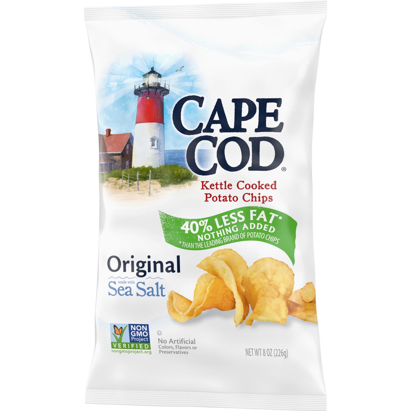 Cape Cod Less Fat Original Kettle Cooked Potato Chips; image 5 of 11