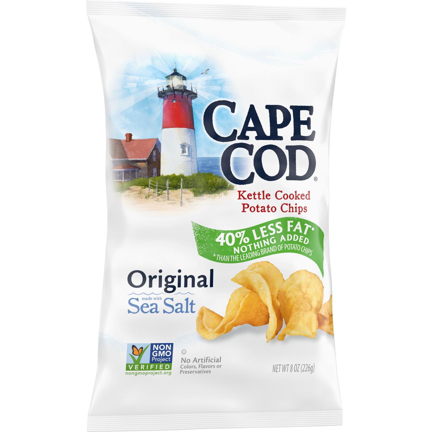 Cape Cod Less Fat Original Kettle Cooked Potato Chips; image 6 of 11