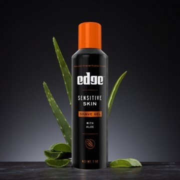 Edge Sensitive Skin Shave Gel with Aloe, 7 oz