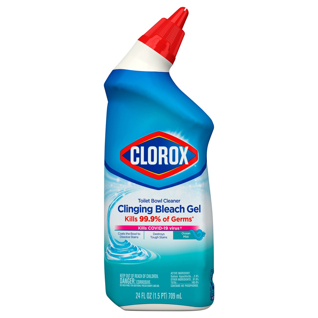 Clorox Clinging Bleach Gel Cool Wave Toilet Bowl Cleaner - Shop 