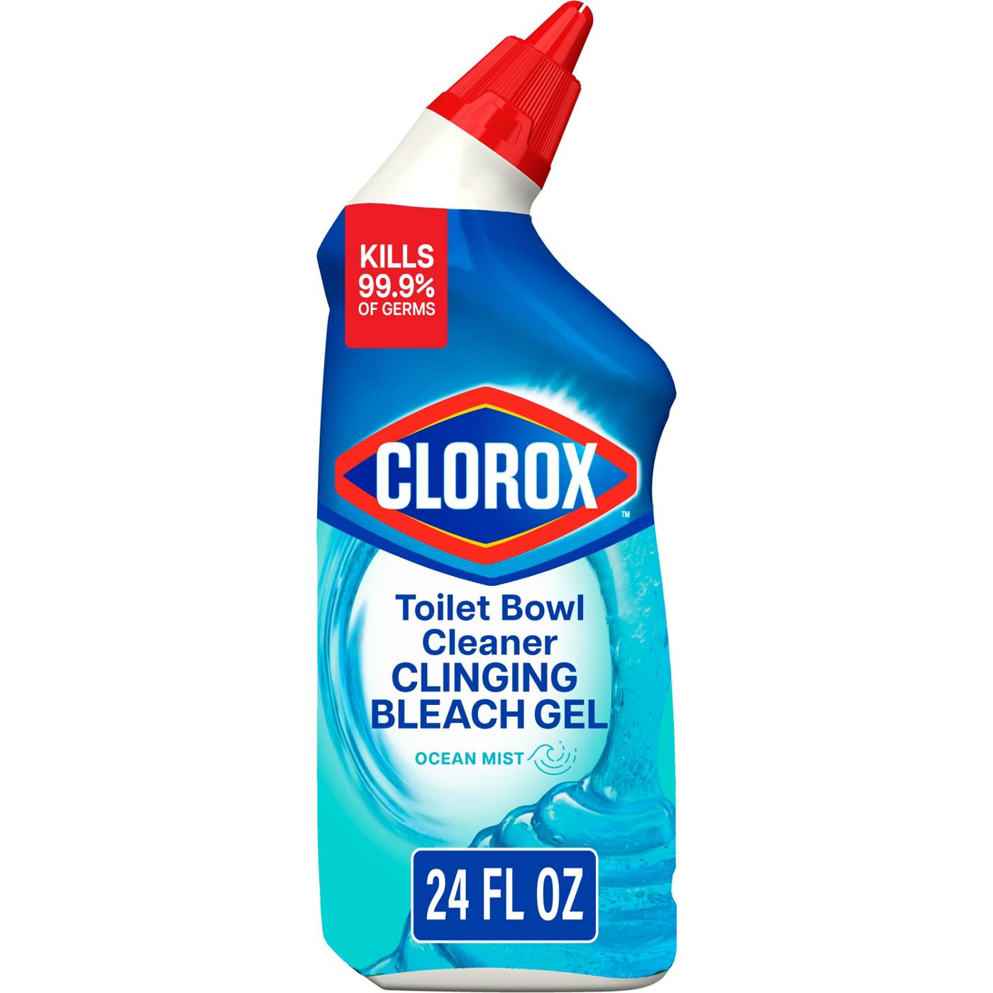 Clorox Clinging Bleach Gel Ocean Mist Toilet Bowl Cleaner; image 1 of 12