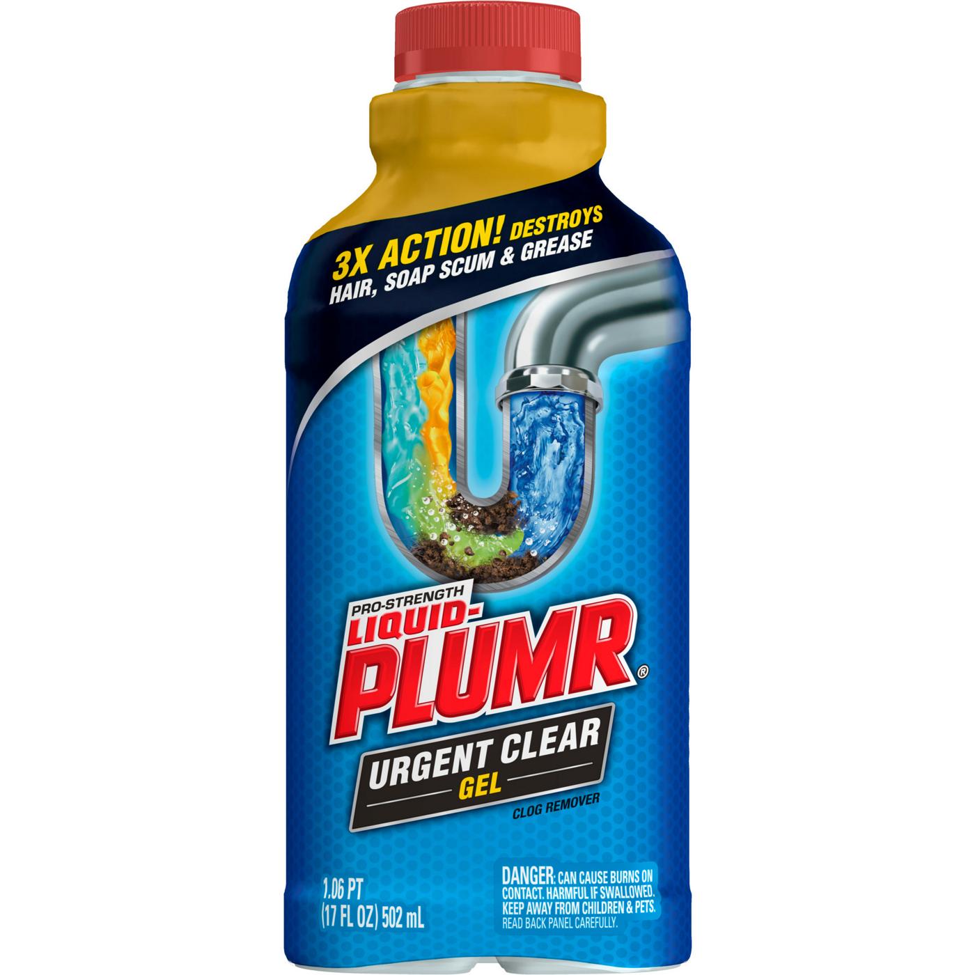 Liquid-Plumr Industrial Strength Urgent Clear, Liquid Drain Cleaner; image 1 of 5