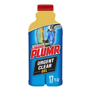 Liquid-Plumr Industrial Strength Urgent Clear - Liquid Drain Cleaner, 17 oz