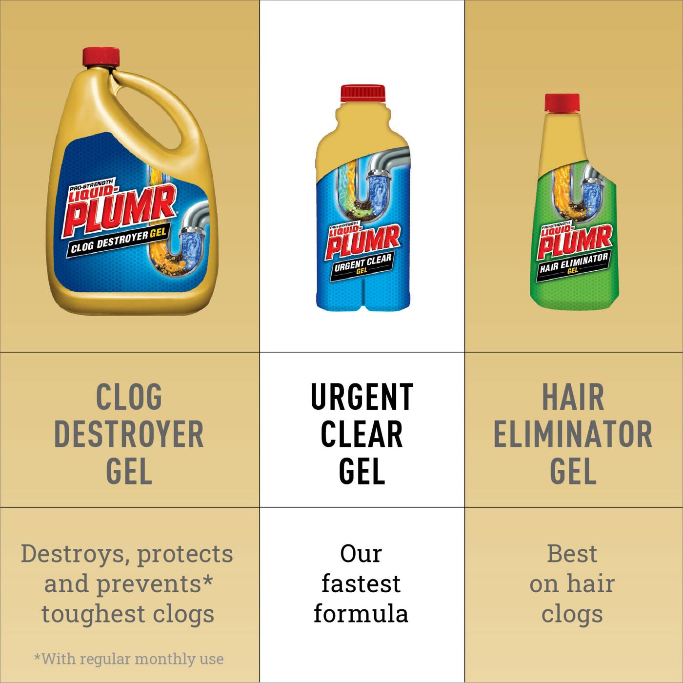 Liquid-Plumr Industrial Strength Urgent Clear, Liquid Drain Cleaner; image 3 of 5