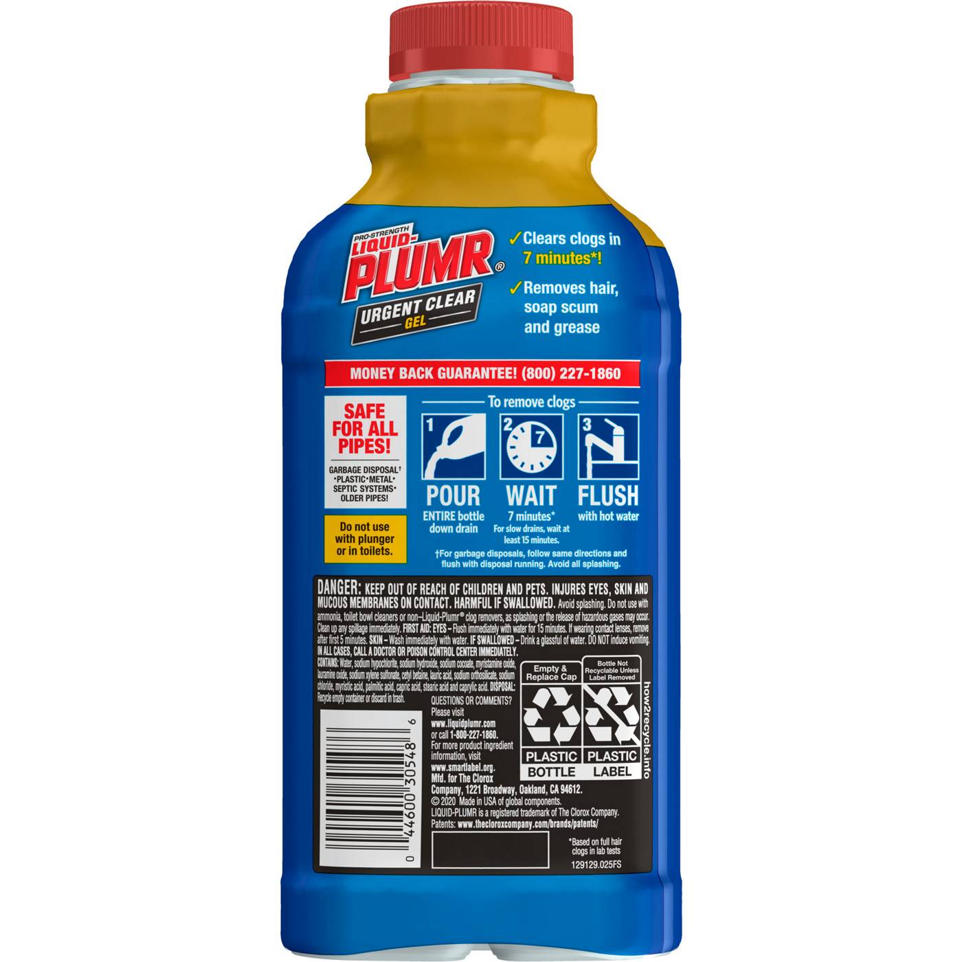 Liquid-Plumr Industrial Strength Urgent Clear, Liquid Drain Cleaner; image 5 of 5