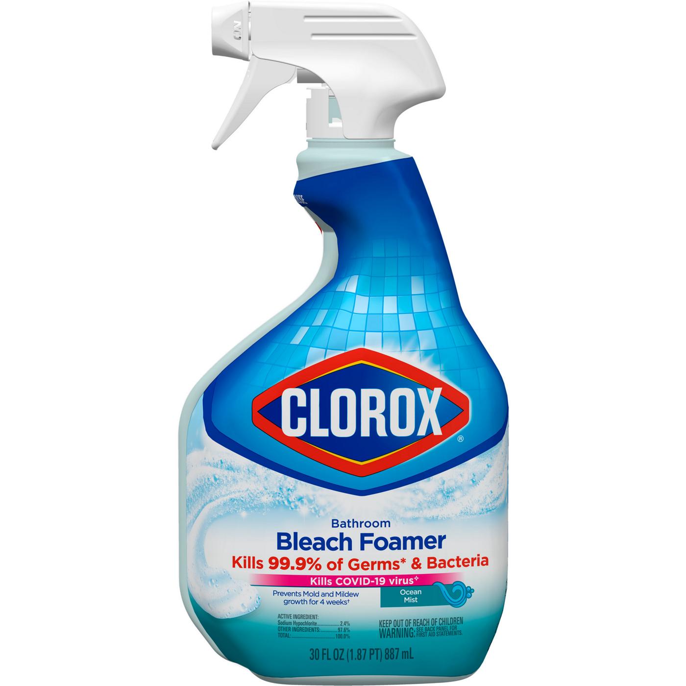 Clorox Bathroom Bleach Foamer Spray - Ocean Mist; image 1 of 10
