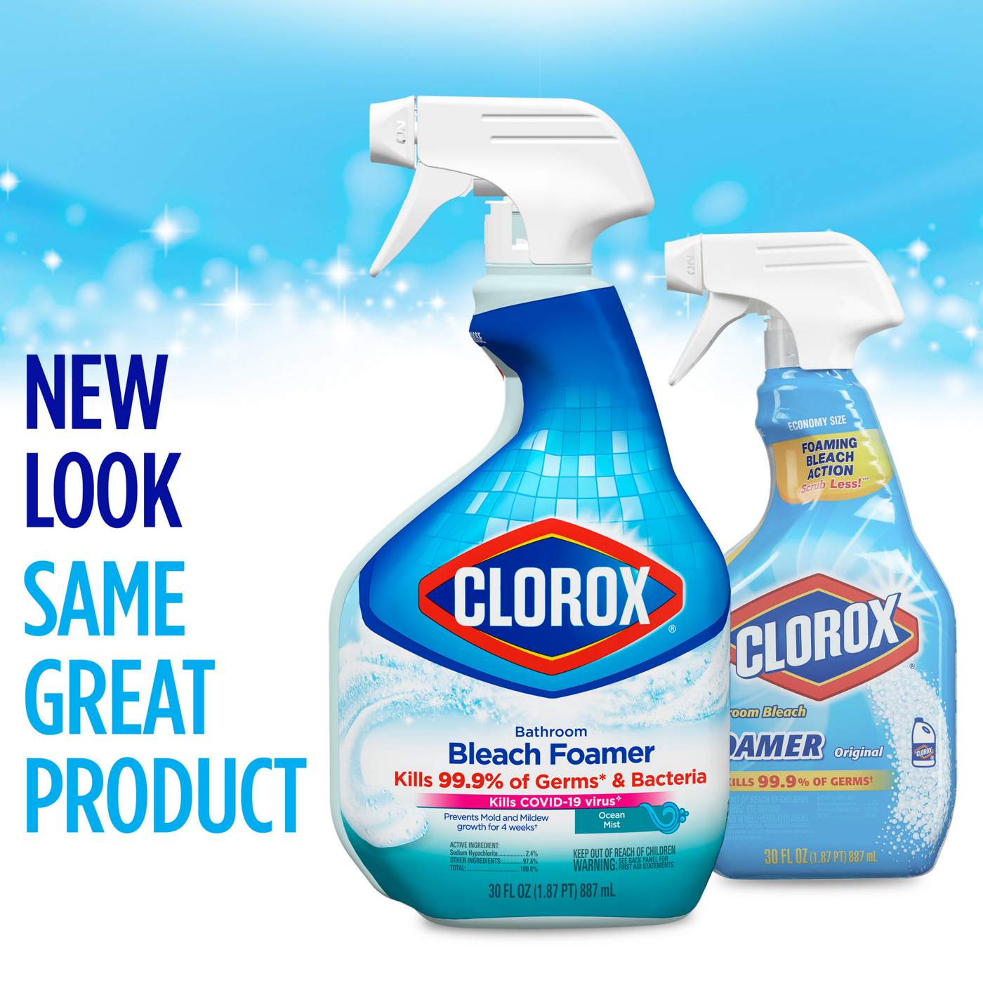 Clorox Bathroom Bleach Foamer Spray - Ocean Mist; image 2 of 5
