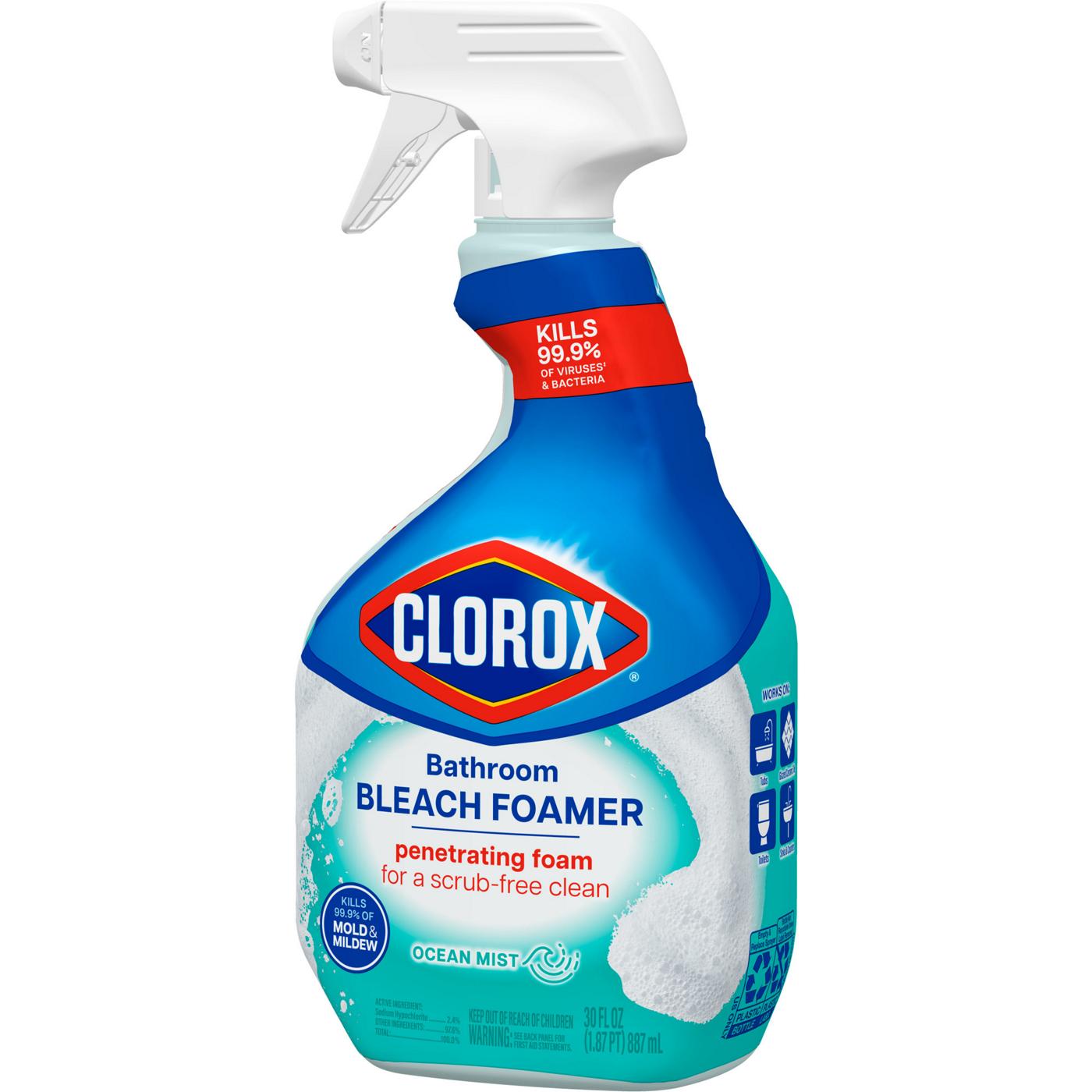 Clorox Bathroom Bleach Foamer Spray - Ocean Mist; image 2 of 5