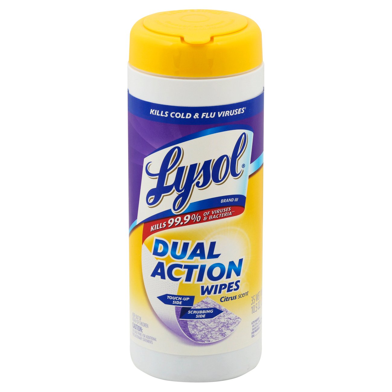 Lysol Dual Action Citrus Scent Disinfecting Wipes Shop All Purpose