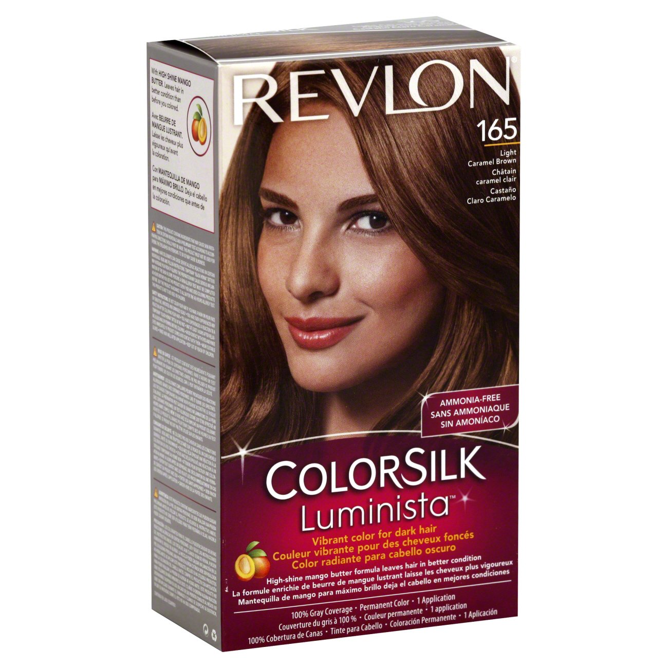 Revlon Colorsilk Luminista 165 Light Caramel Brown Permanent Color Shop Hair Color At H E B