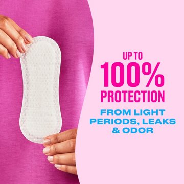 Carefree Panty Liners - Thin Liners, Wrapped, Unscented, 60 ct