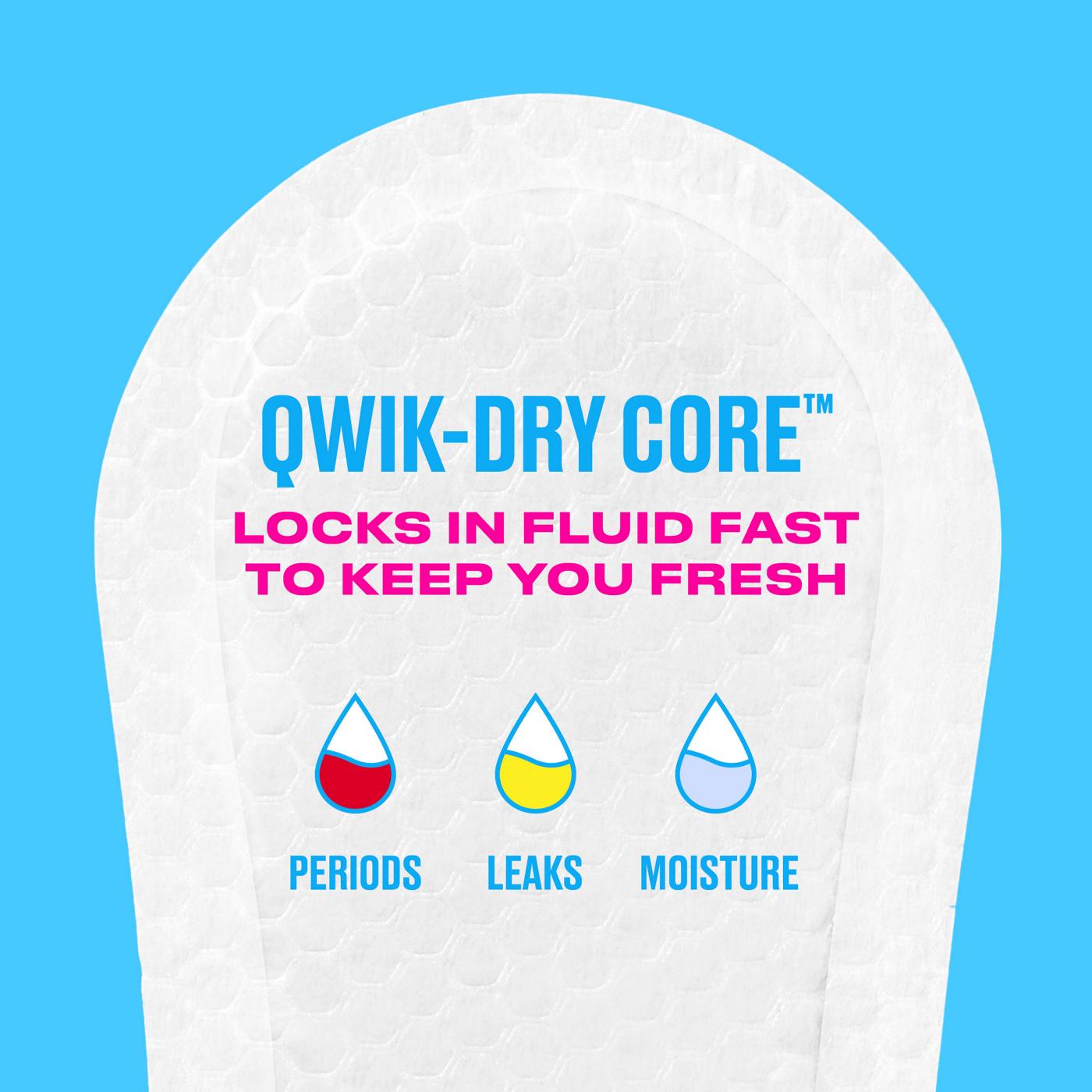 Carefree Panty Liners - Long Liners, Wrapped, Unscented; image 5 of 11