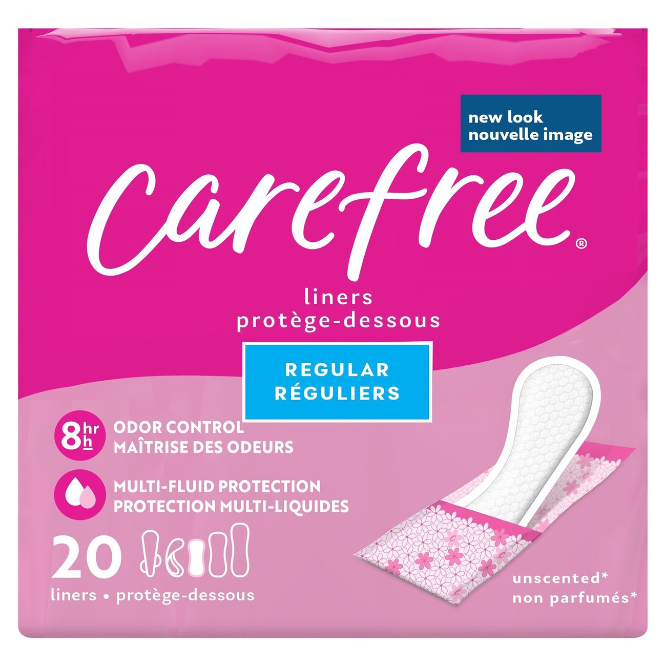 Carefree Pantiliners To Go Regular Unscented Shop Pads & Liners at HEB