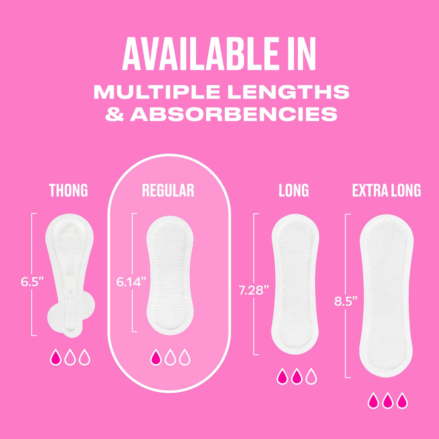 Carefree Panty Liners - Regular Liners, Wrapped, Unscented; image 8 of 11