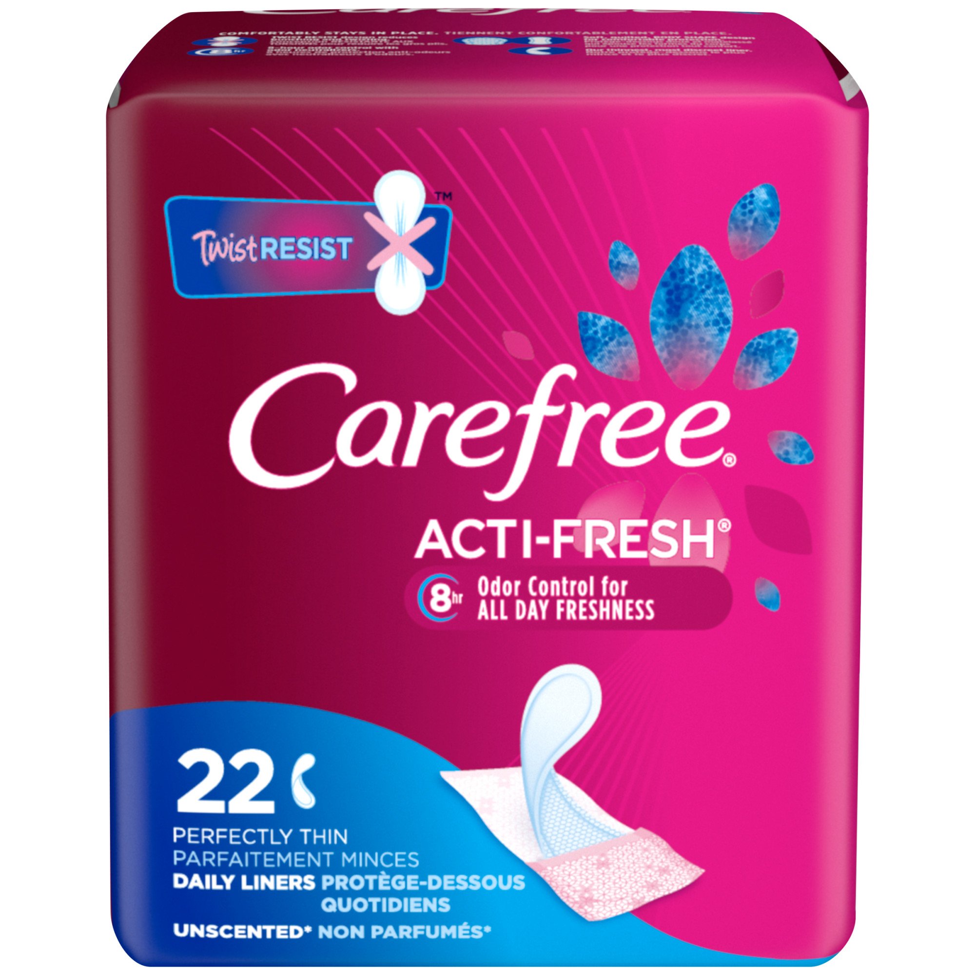 Carefree Acti-Fresh Panty Liners - Thin - Shop Pads & Liners at H-E-B