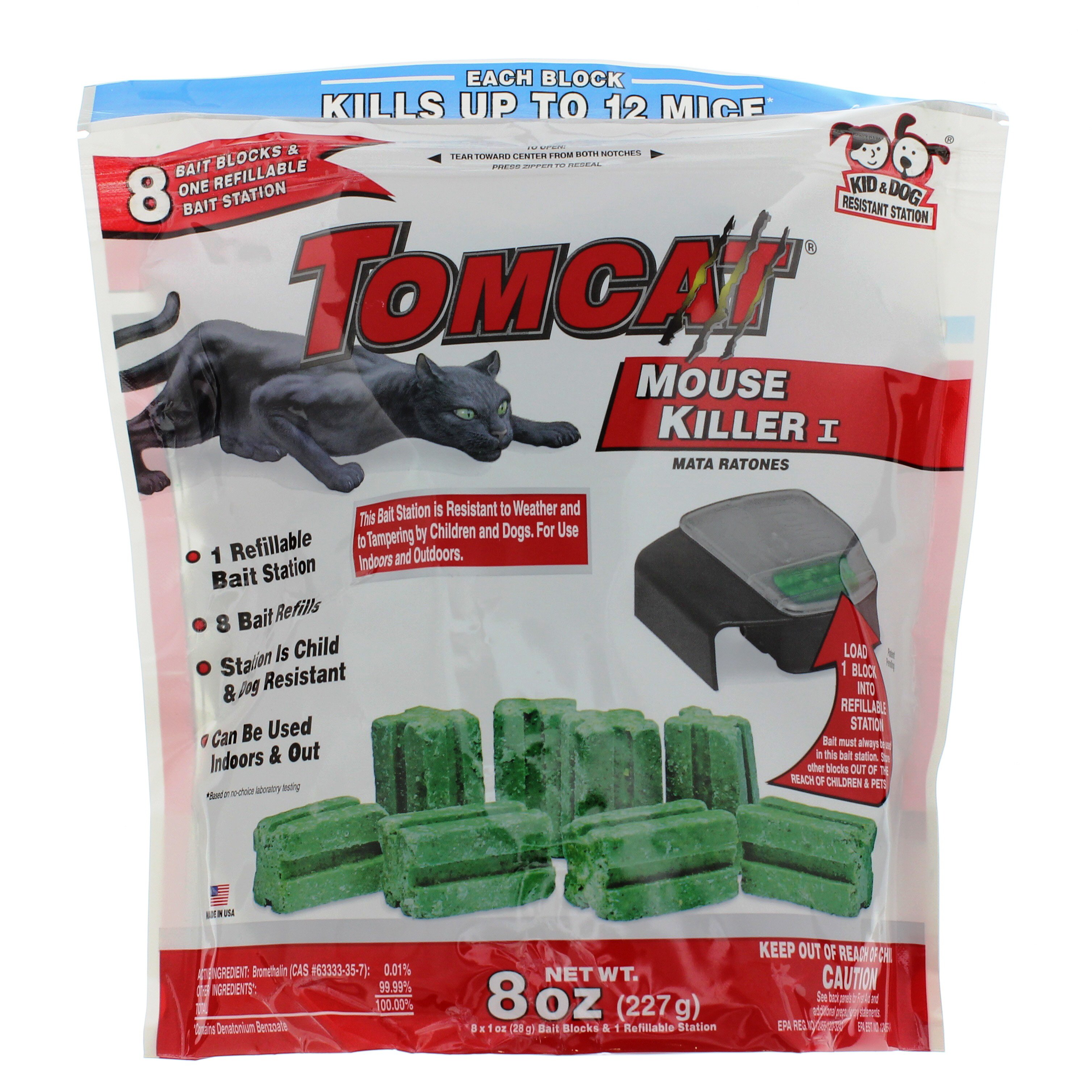  Tomcat Mouse Killer I Tier 1 Refillable Mouse Bait