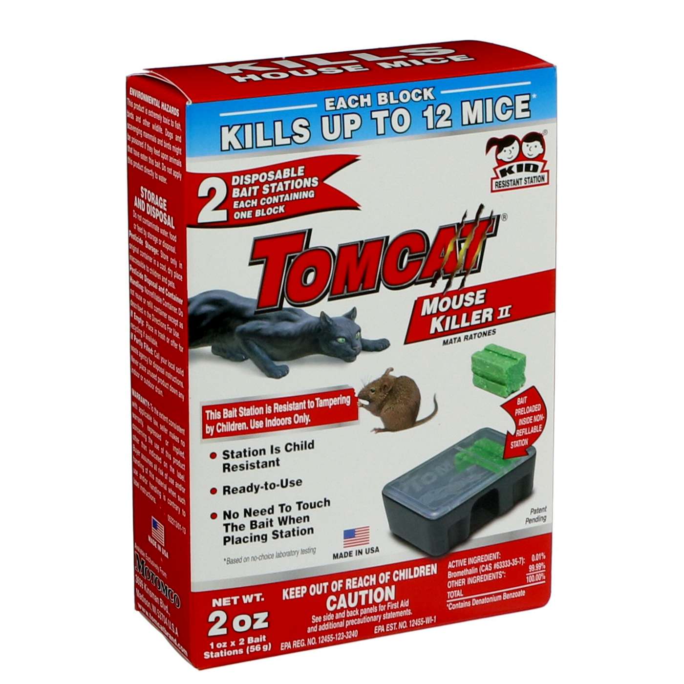 Tomcat Disposable Mouse Killer II Bait Station; image 1 of 2