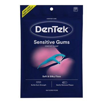 DenTek Comfort Clean Sensitive Gums Floss Picks, 150 ct