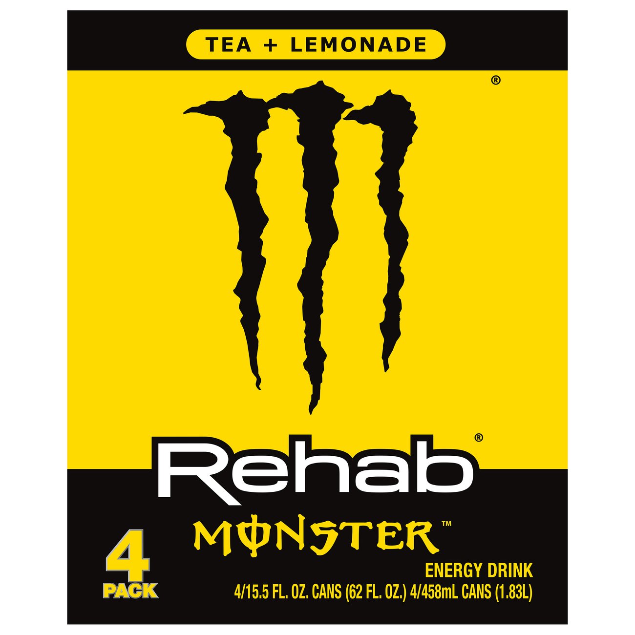 Monster Rehab Tea Lemonade Energy Energy Drink 155 Oz Cans Shop Sports And Energy Drinks At