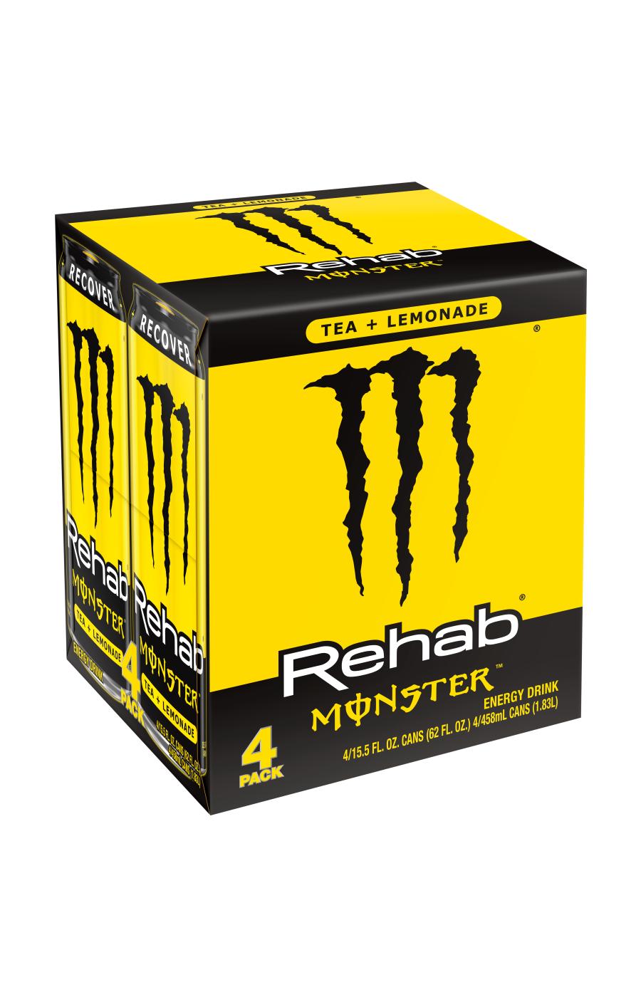Monster Energy Rehab Tea & Lemonade Energy Drink 4 pk Cans; image 3 of 3