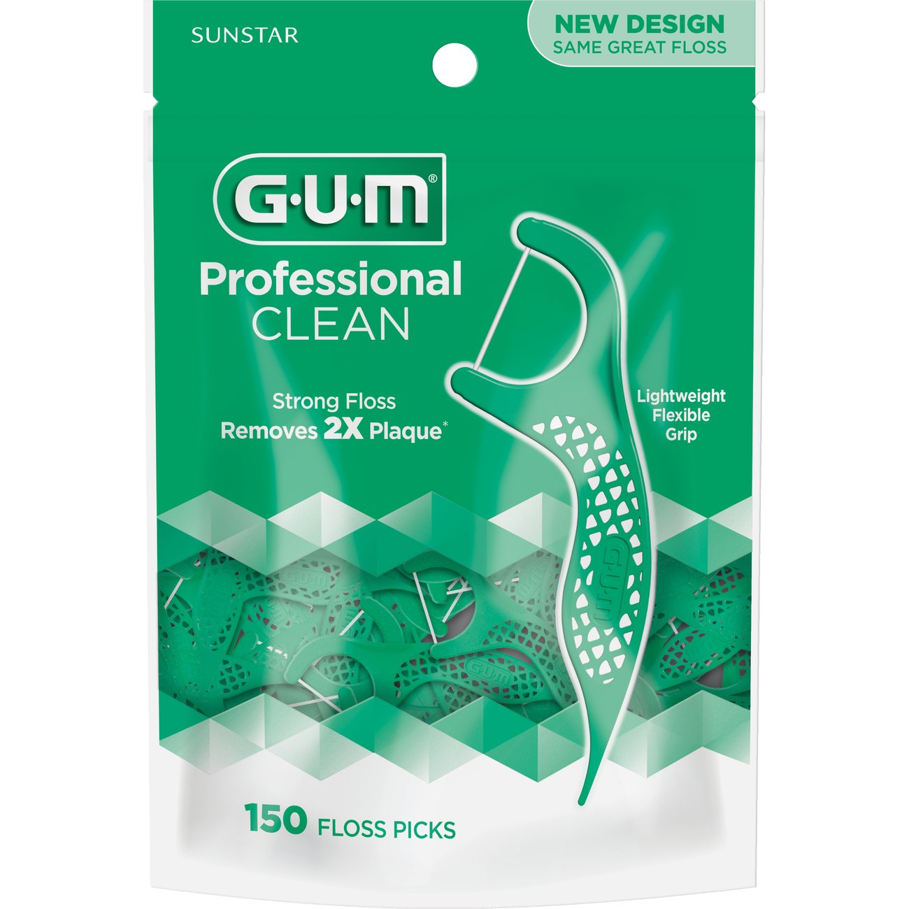 GUM Eez-Thru Extra Strong Mint Flossers Value Bag - Shop Floss at