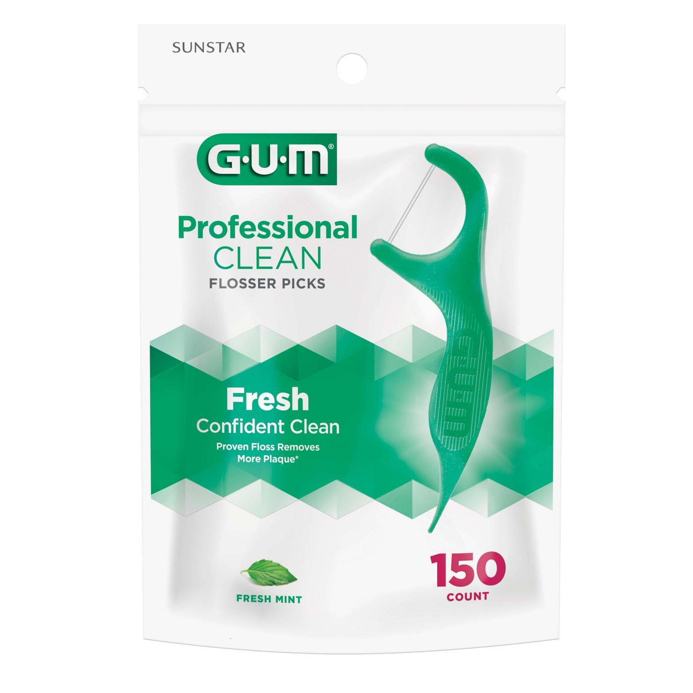 GUM Eez-Thru Extra Strong Mint Flossers Value Bag; image 1 of 4