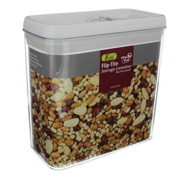 Felli Flip-Tite Rectangular Canister, 91 oz