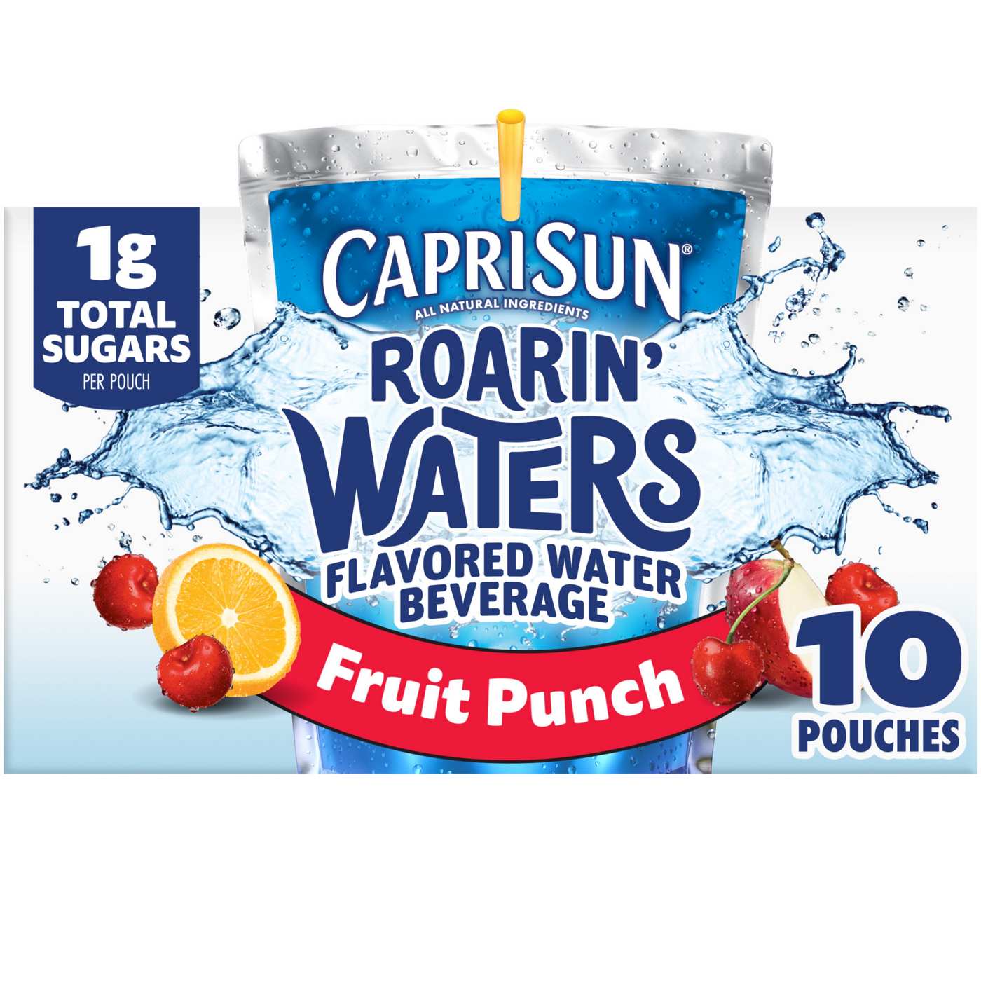Capri Sun Roarin' Waters Fruit Punch Water Beverage 10 pk Pouches; image 5 of 6