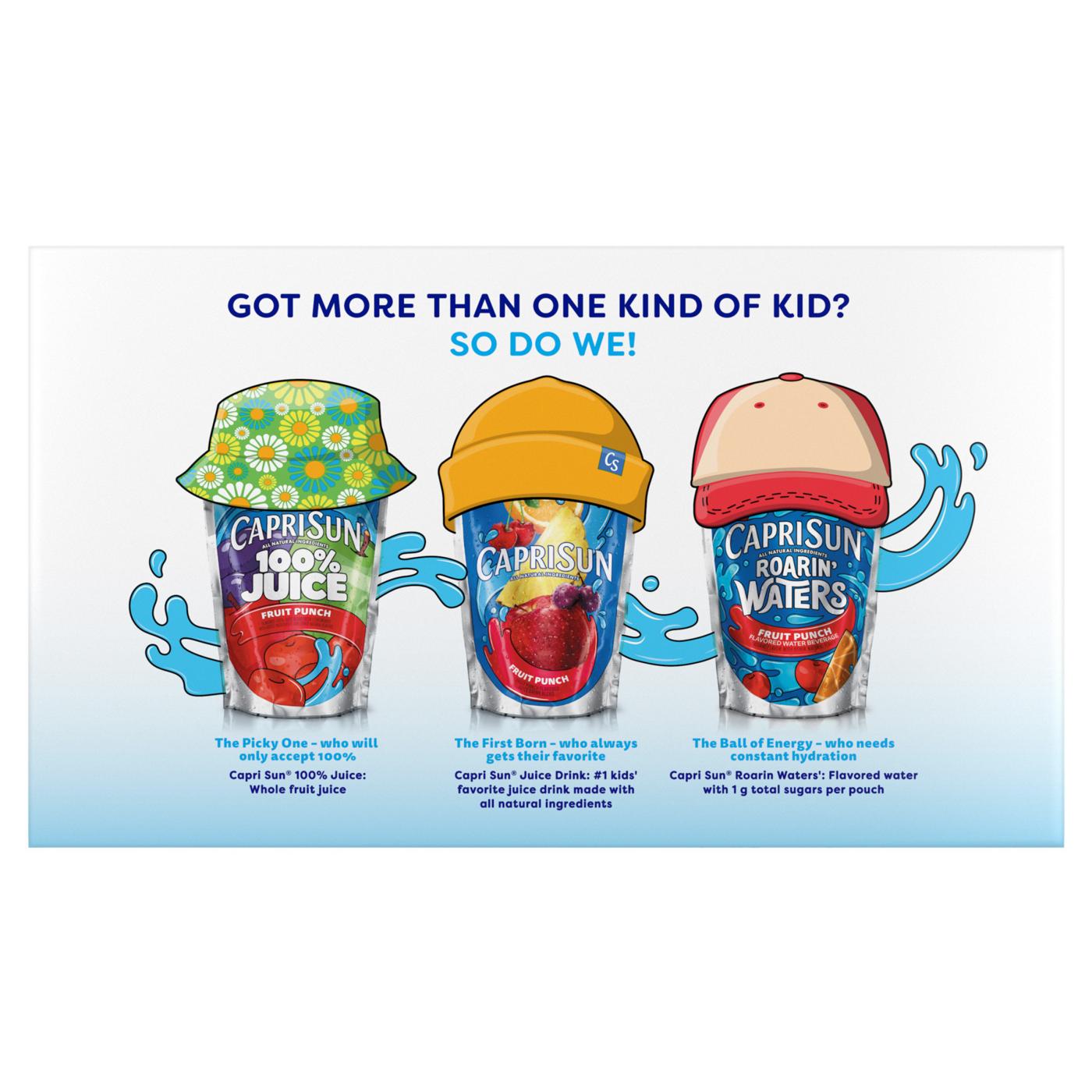 Capri Sun Roarin' Waters Fruit Punch Water Beverage 10 pk Pouches; image 6 of 6