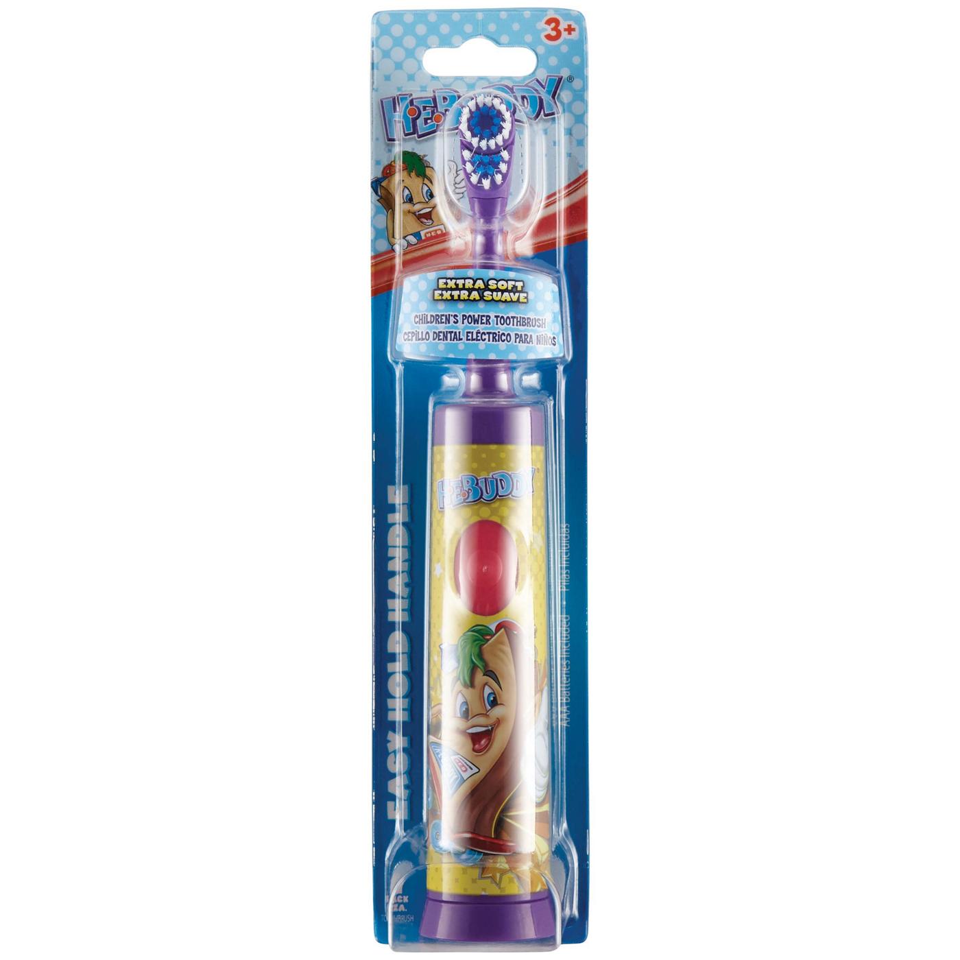 H-E-Buddy Kids Extra Soft Power Electric Toothbrush, Assorted Colors; image 1 of 2