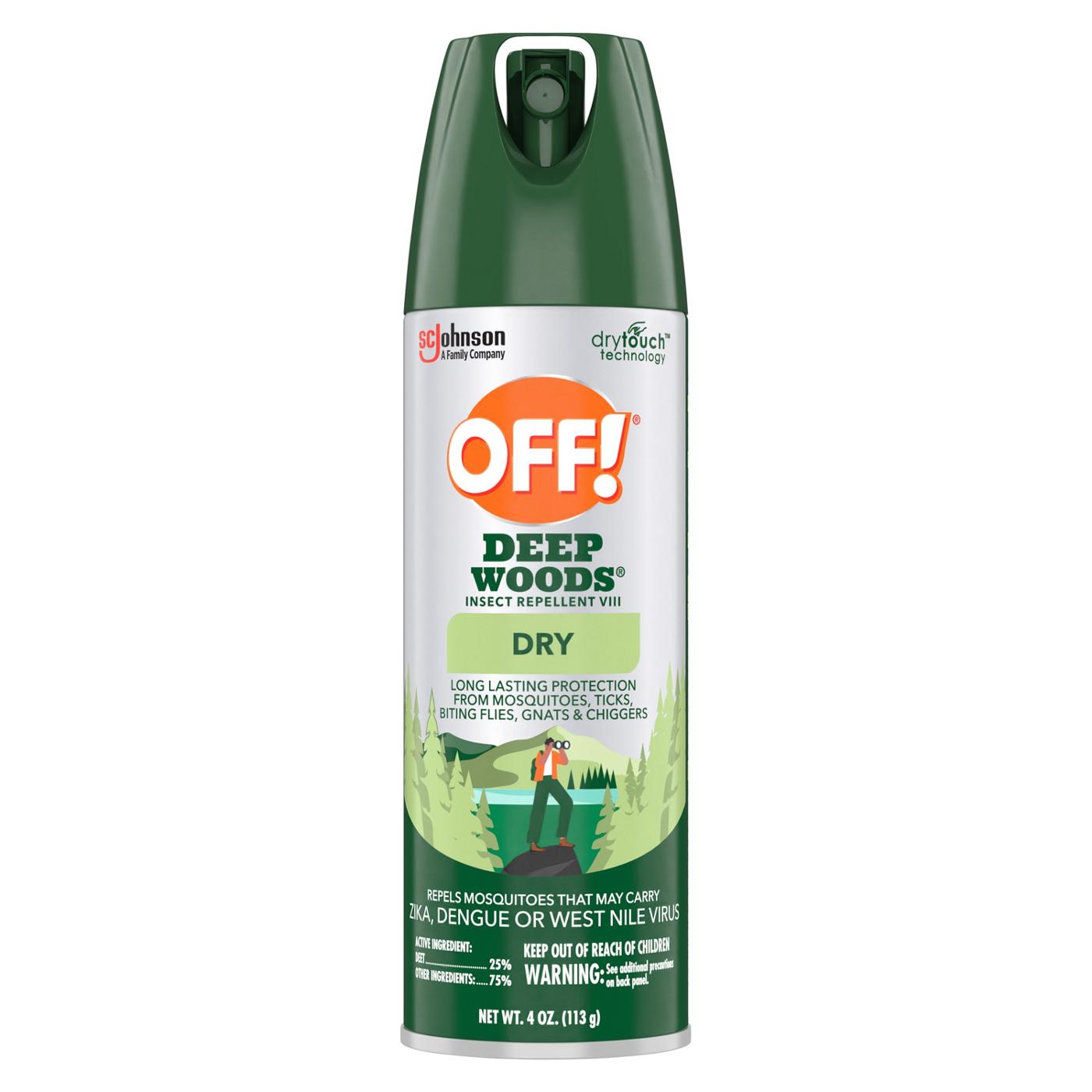 Off! Deep Woods Dry Insect Repellent VIII; image 1 of 2