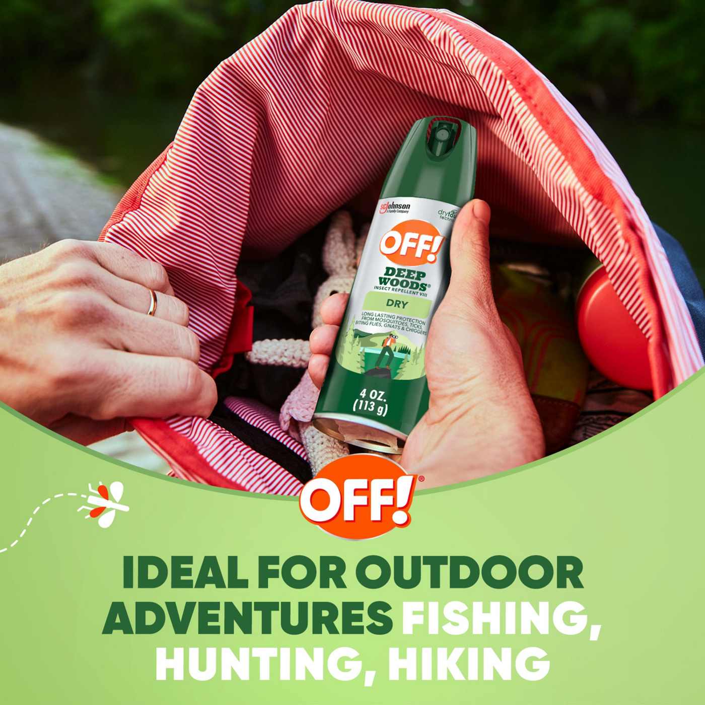 OFF! Deep Woods Dry Insect Repellent VIII; image 9 of 9