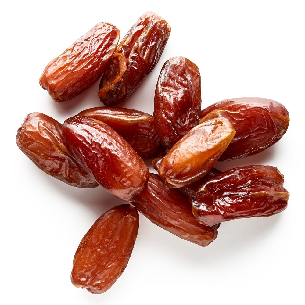 Dates: pitted and with no added sugar