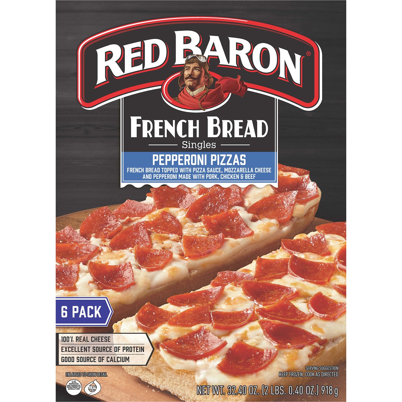 Red Baron Singles French Bread Pepperoni Pizzas Value Pack - Shop Pizza ...