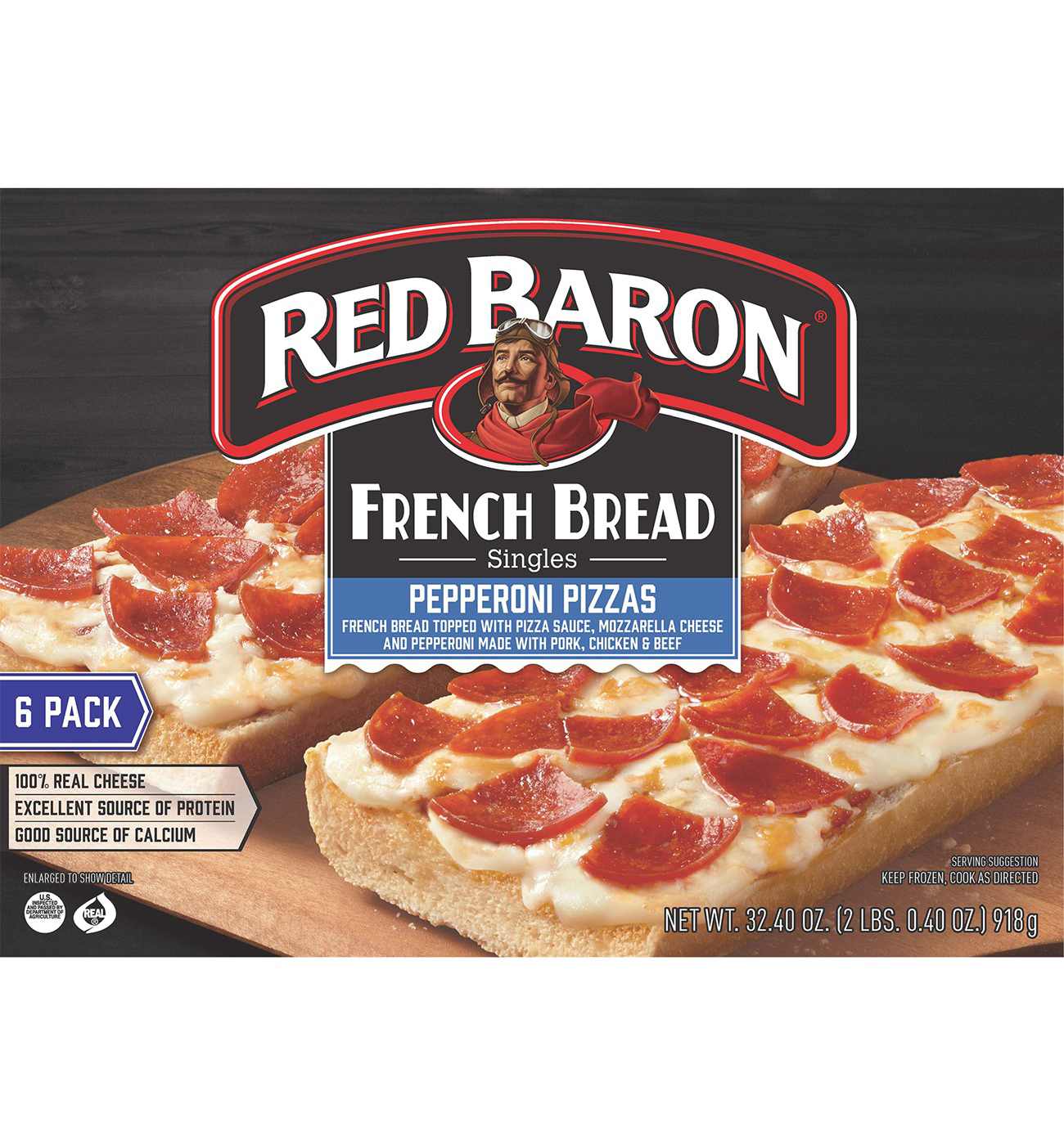 Red Baron Pepperoni French Bread Personal Frozen Pizza; image 2 of 9