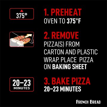 Red Baron Pepperoni French Bread Personal Frozen Pizza, 6 pk