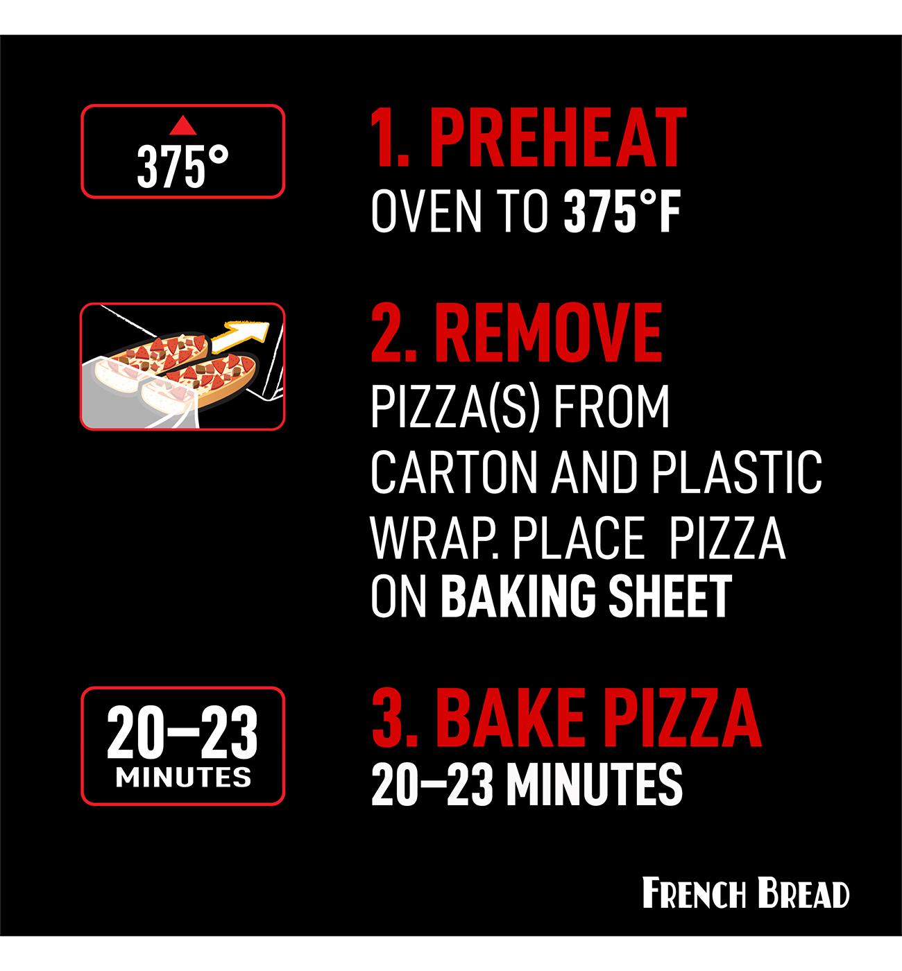 Red Baron Pepperoni French Bread Personal Frozen Pizza; image 5 of 6