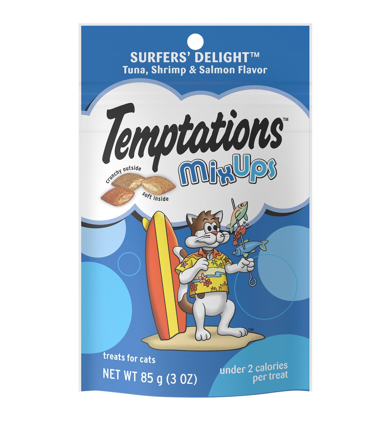 Temptations MixUps Crunchy and Soft Cat Treats Surfers' Delight Flavor; image 1 of 5