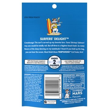 Temptations MixUps Surfer's Delight Flavor Crunchy and Soft Cat Treats