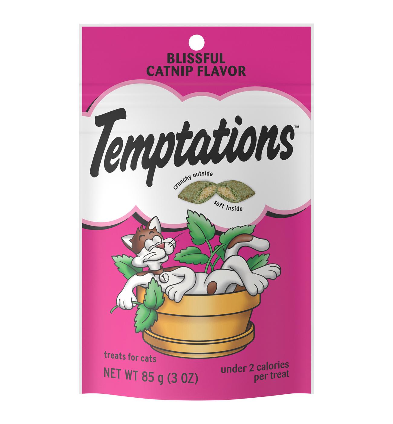 Temptations Classic Crunchy and Soft Cat Treats Blissful Catnip Flavor; image 1 of 5