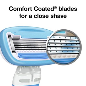 Hill Country Essentials Simply Silky 5 Blade Women's Disposable Razors, 3 ct