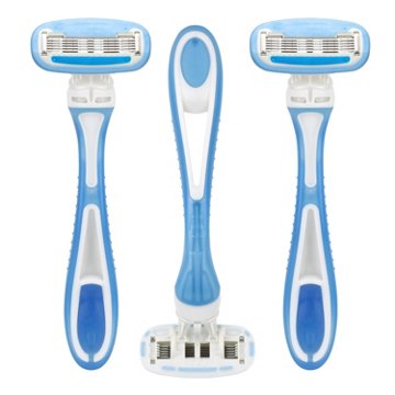 Hill Country Essentials Simply Silky 5 Blade Women's Disposable Razors, 3 ct