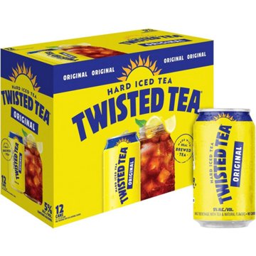 Twisted Tea Hard Iced Tea 12 pk Cans, 12 oz