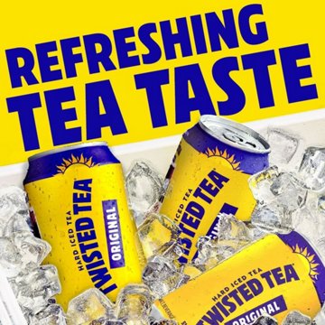 Twisted Tea Hard Iced Tea 12 pk Cans, 12 oz