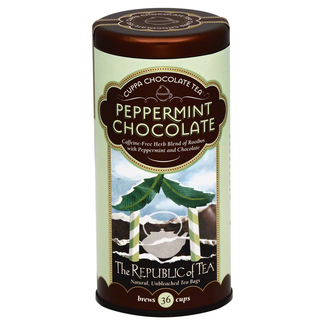 The Republic of Tea Peppermint Cuppa Chocolate Tea Bags, 2.03 oz