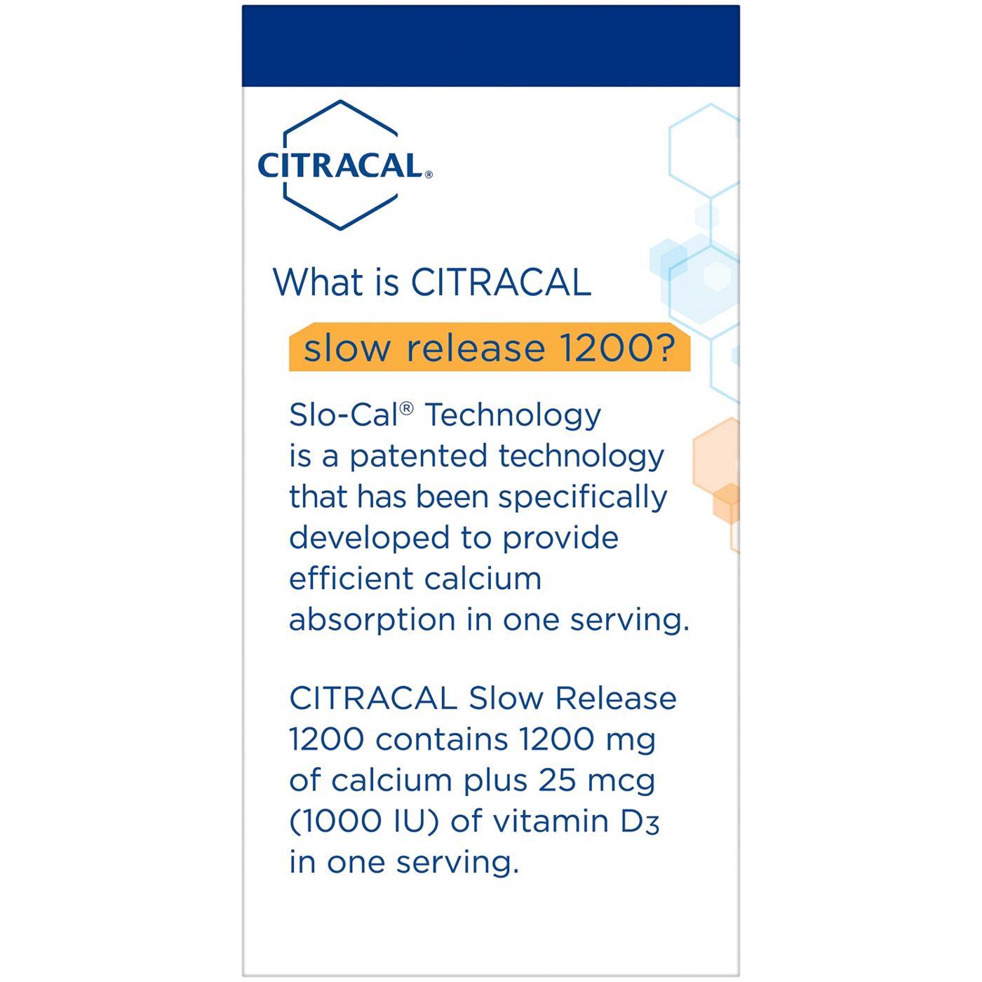 Citracal Calcium + D3 Slow Release 1200 Coated Tablets; image 7 of 8