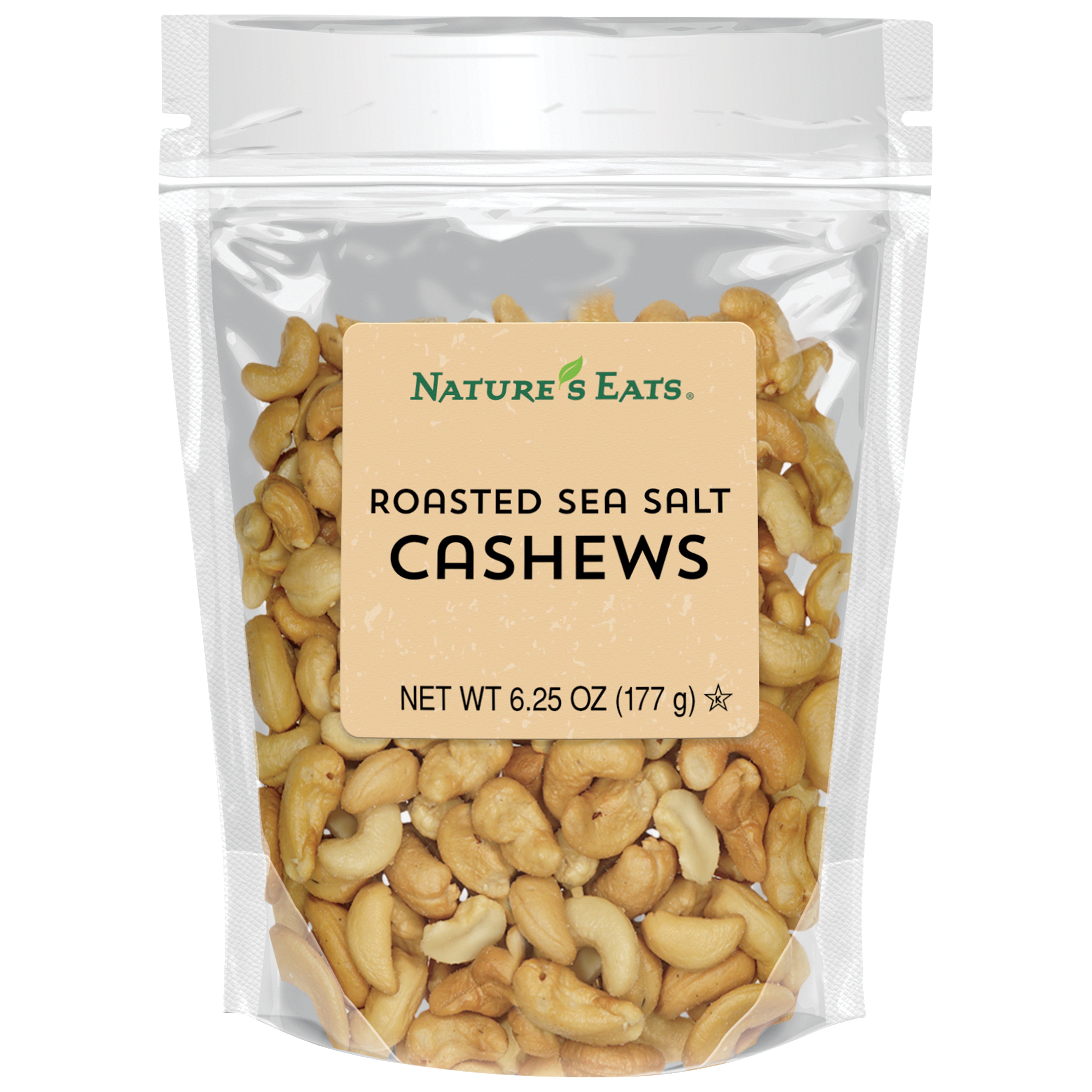 Nature's Eats Roasted Sea Salt Cashews Shop Nuts & Seeds at HEB