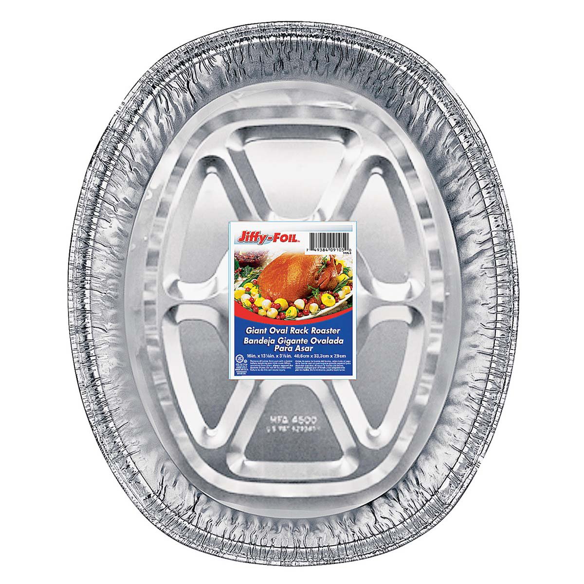 JiffyFoil Giant Oval Roaster Pan Shop Bakeware at HEB